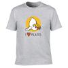 I LOVE PILATES Falling Chicken Printed T-shirt Men Women T-shirts Summer Cotton Tops Cotton Loose Street Hip Hop T-Shirts