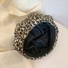 Classic Octagonal Cap Y2K Painter Hat Casual Leopard Print Beret  Women