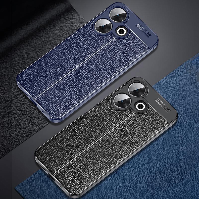 For Xiaomi Redmi 13 5G/13 4G Case Litchi Texture Back TPU Phone Cover