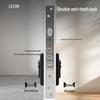 Black Offset Axis Anti-theft Door Lock with 304 Stainless Steel Handle for Wooden Entrance Doors