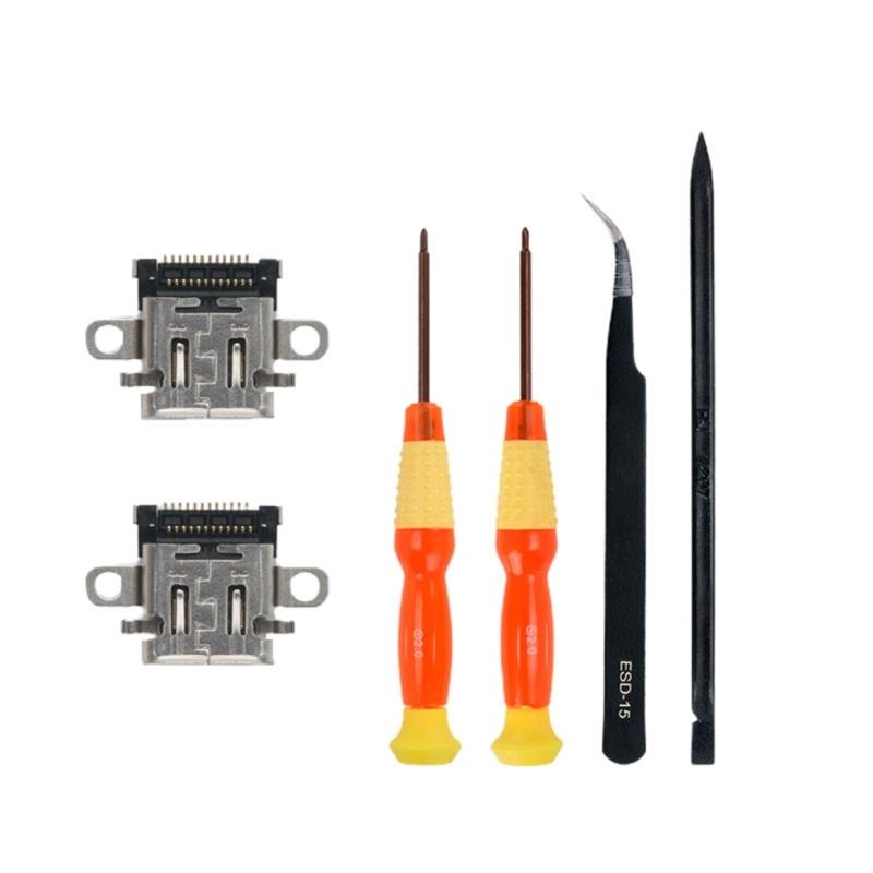 Durable Reliable Charging Socket Charger Repair Tool Kit Suitable for NS/NS Lite/NS OLED Gaming Console Easy To Install