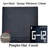 Short Pimples Out Table Tennis Rubber SUPER KAISER G-12 Cured OX/2.0mm Sponge Durable Ping Pong Rubber for Fast Attack Sinking