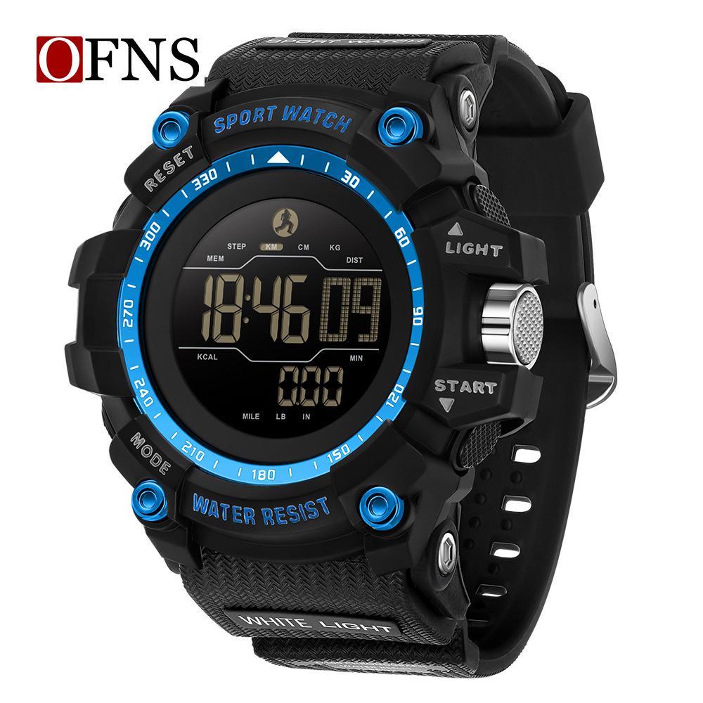 Oufanni Men s Luminous Waterproof Sports Watch with Calorie Pedometer and Multifunctional Features