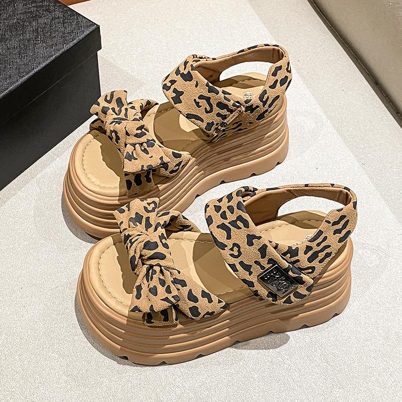 Fashion Women 2025 Leisure Chunky Platform Sandals Peep Toe High Heels Gladiator Goth Slippers Woman 8CM Heels Trendy Summer Beach Shoes