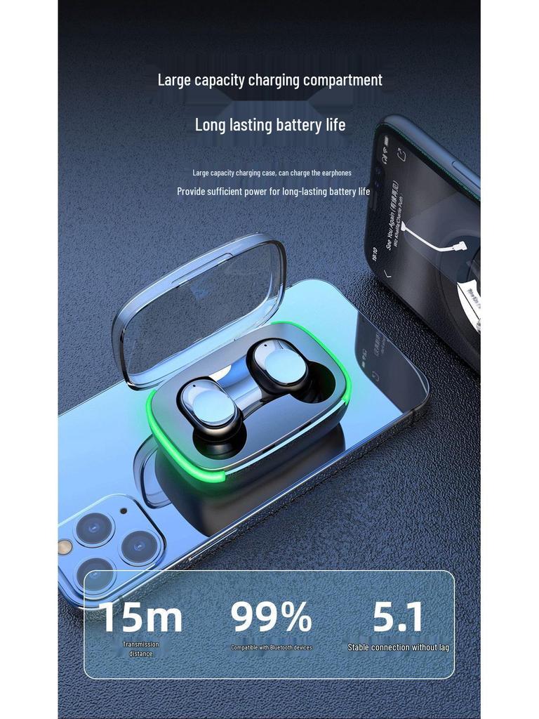 Wireless Bluetooth Earbuds with Long Battery Life