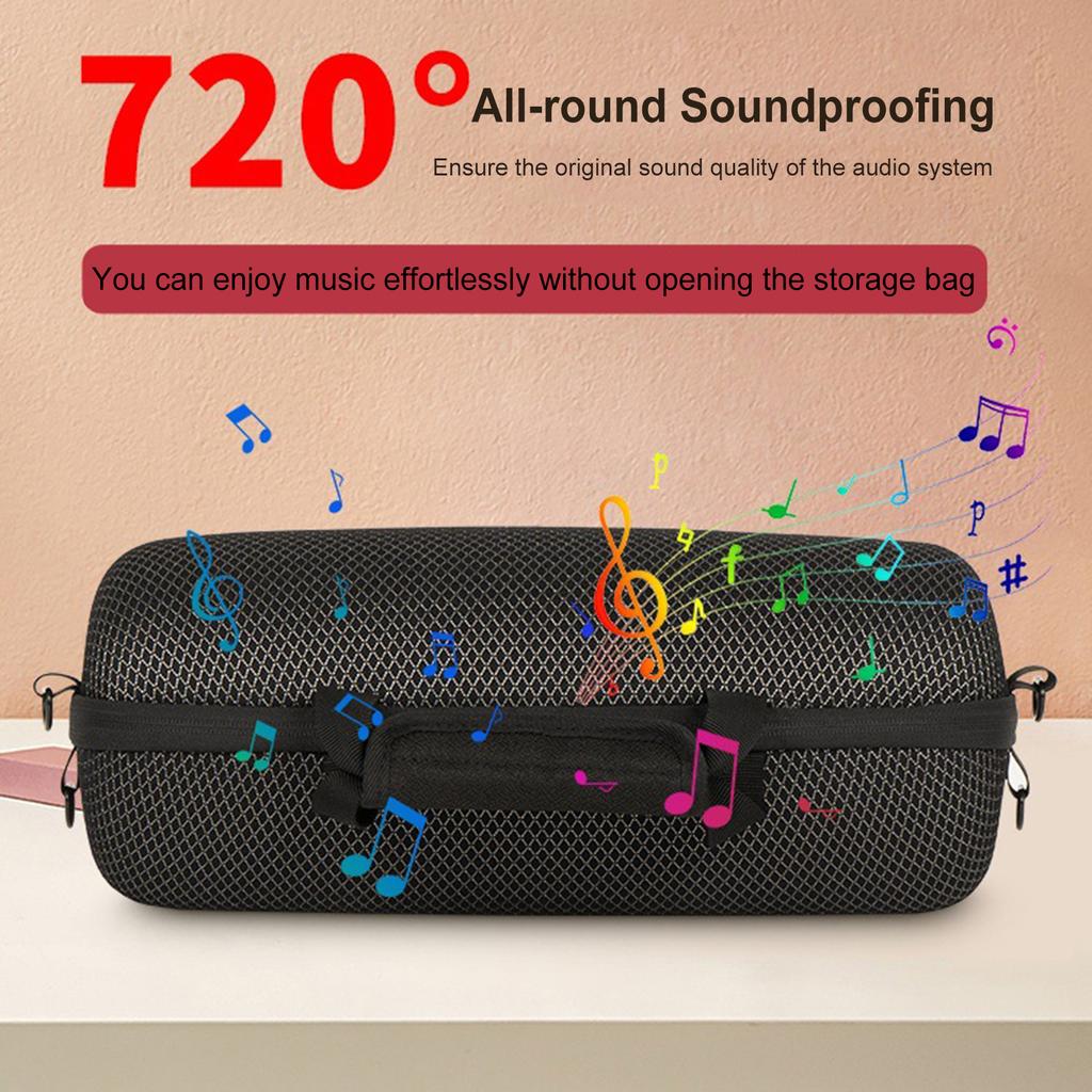 EVA Hard Shell with Shoulder & Hand Strap Travel Protective Storage Bag with Zipper Closure for  XTREME5 Speaker