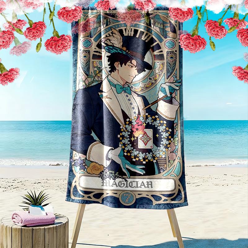 Lord of Mysteries Print Beach Towel, Large Soft Quick Dry Towel for Beach Camping Swimming