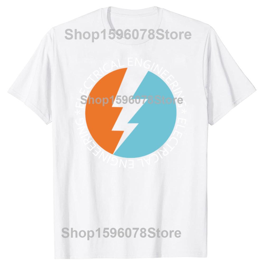 Funny Electric Engineer Electrician T Shirts Unisex Women Pure Cotton Humor Streetwear Tee Shirt Short Sleeve Unisex Loose Clothing