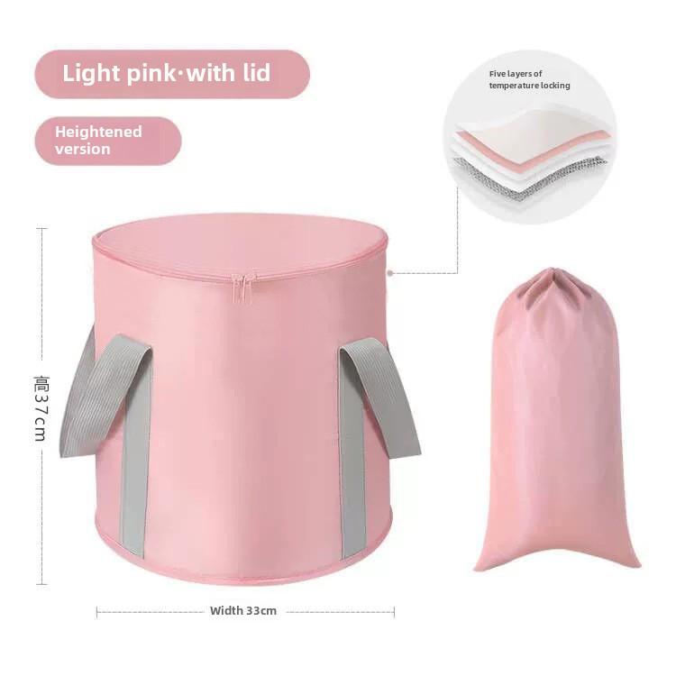 Cadă de călătorie pliabilă pentru picioare: Design portabil, izolat, extra-adânc pentru acoperirea gambelor; Soluție multifuncțională pentru baie de picioare acasă.