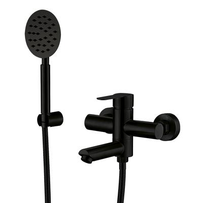 Bathtub Faucet WEZER EKO3-09-BLACK with Shower Set