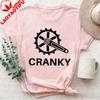 Cranky Tshirt Funny Bike Shirt Cycling Adult Humor Sassy Tee Bike Lover Gift Cyclist Clothes Heavy Cotton Streetwear Tee Tops