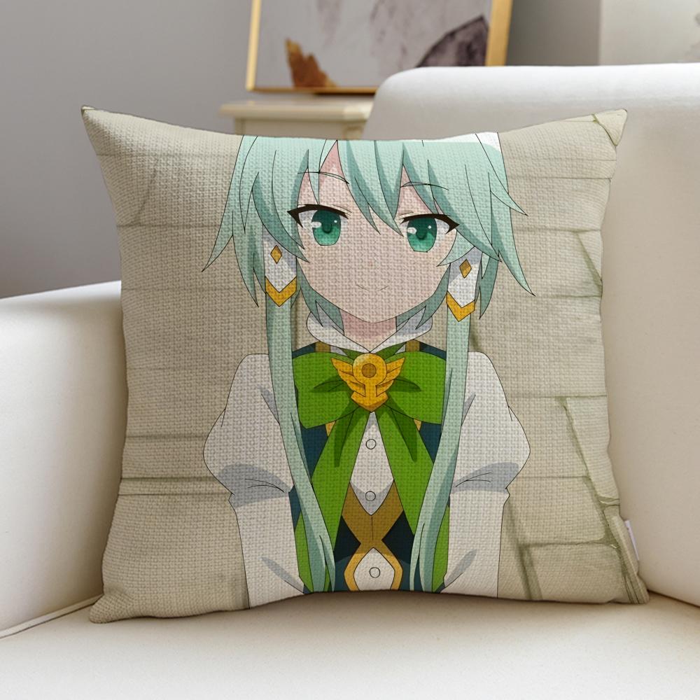

In Another World with My Smartphone Cushion Cover skinfriendly linen pillowcase square removable and washable cushion 30X30cm