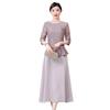 Elegant Embroidered Summer 2024 Mother-in-Law Wedding Toasting Dress