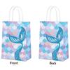 Pack of 10 Beauty Fish Theme Paper Bags with Scale Pattern Candy Storage Bags Suitable for Gifts and Party Favors