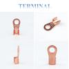 1/20/50pcs Assortment Car Auto Copper Ring Terminal Wire Crimp Connector Bare Cable Battery Terminals Soldered Connectors Kit