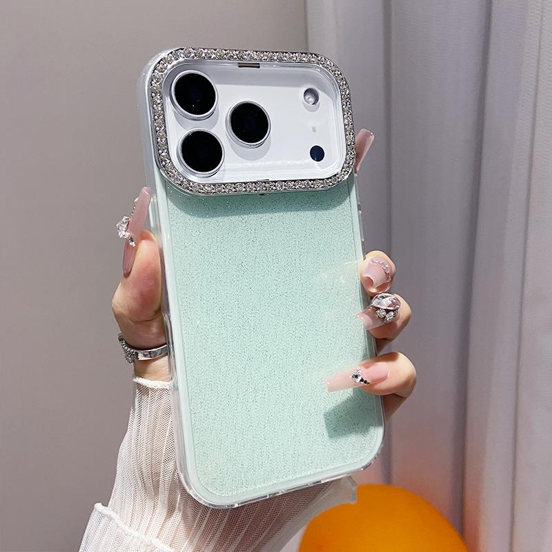 Luxus Glitzer Diamant Strass Handyhülle für IPhone 17 Air 16 Pro Max 15 14 13 12Pro 2 in 1 Stoßfeste Rückabdeckung Caque