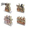 Cute Halloween Home Decor Wooden Napkin Holder Ghost Black Cat Decorative Tabletop Tissue Retro Farmhouse Tableware Dispenser Paper Towel Holder for