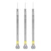 3PCs Jewelry Repair Screwdriver Set Carbon Steel Detachable Heads AntiSlip Aluminum Handle For Watchmakers Tool