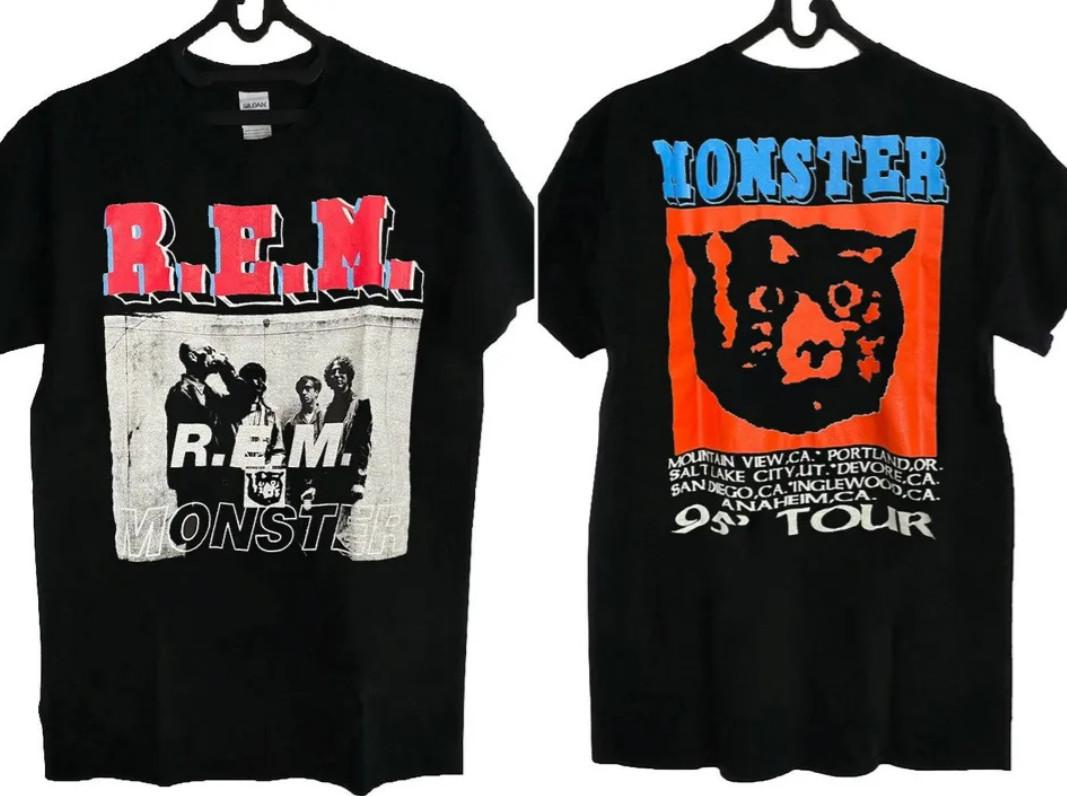 REM Monster 1995 Tour T-Shirt Rem Rock Band Tour 1995 S