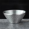 KANGMO Hammered V-shaped 304 Stainless Steel Serving Bowl