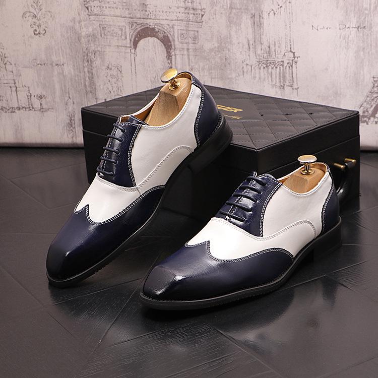 2025 Men's Pointed Toe Leather Dress Shoes - British Style, Height Increasing, Ideal for Business, Casual Wear, or Weddings.