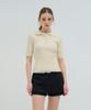 Kamino Ribbed Collar Knit Cream