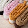 Coral fleece socks women's autumn and winter thickened warm cute sleep home floor confinement plush fluffy tube socks