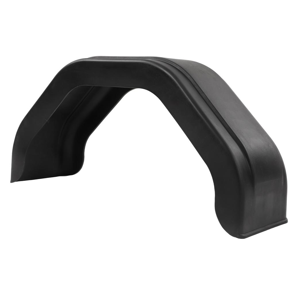 Trailer Mudguard Black High Density PE for Single Axle Trailers 12in 13in Diameter Wheels