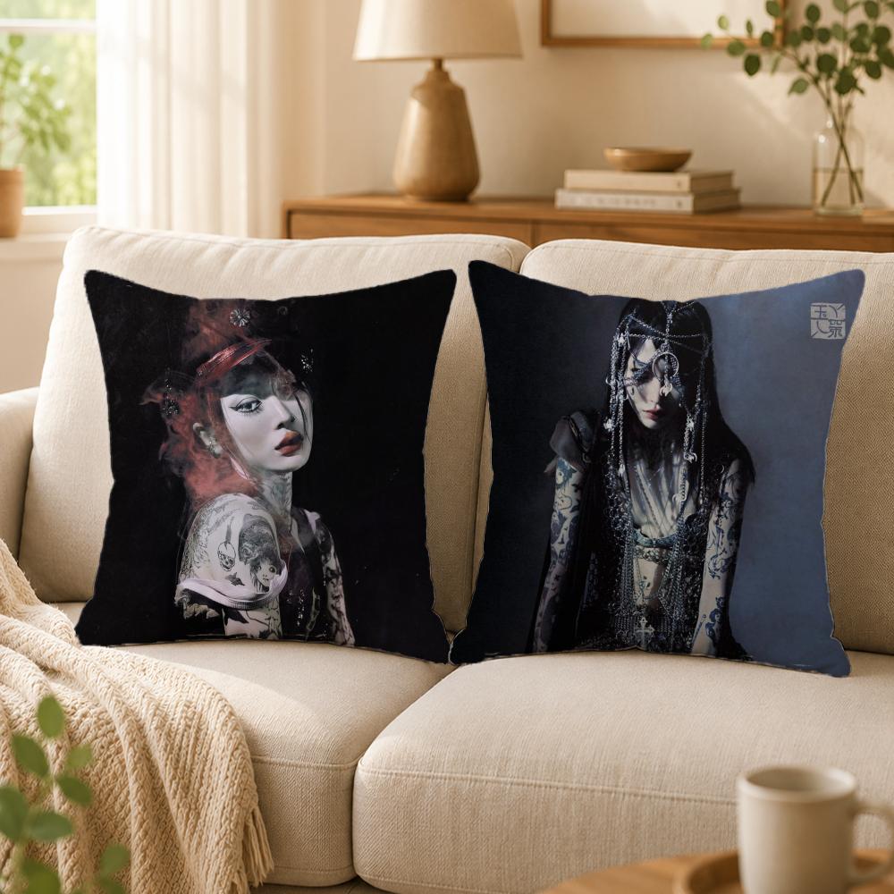 Singer Y‑Yeule Cushion Cover Double-Sided Printed Pillow Cover Hypoallergenic Dust-Mite Proof