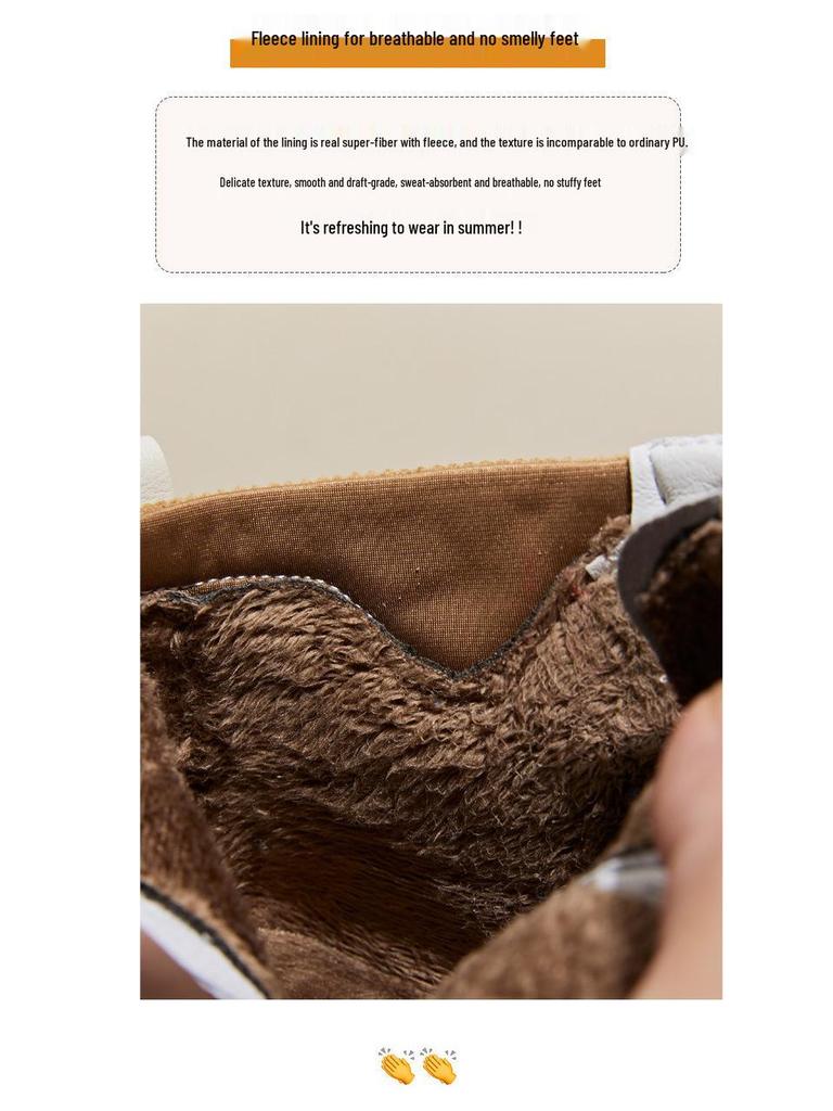 Damskor 2025 Martin Boots med Fjärilsbroderi - Nya Högtoppiga Casual Mångsidiga Vita Kortkängor för Höst/Vinter, Större Storlekar Finns.