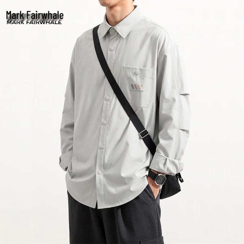 Mark Fairwhale Men's Long-Sleeve Casual Button-Up Shirt