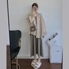 2024 New Korean Lantern Sleeve Drop Shoulder Cardigan - Loose Knitted Sweater for Women, Autumn Winter