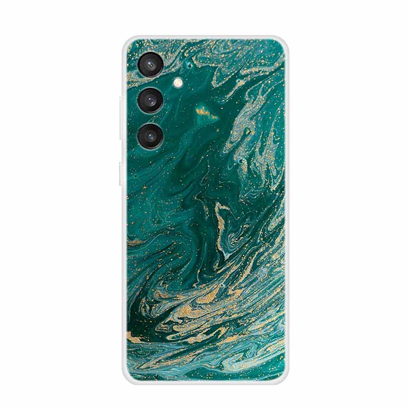 6.7" For Samsung S24 FE 5G Case Marble Soft Clear TPU Silicone Phone Covers for Samsung Galaxy S24 FE Case Bumper S24FE S 24FE