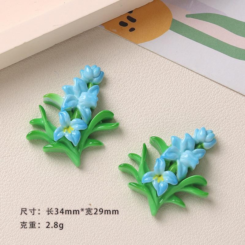 10PCS New Resin Cute Sunflowers, Tulips and Assorted Flowers Flatback Stone Home Decor Figurine Scrapbook DIY Accessories Craft