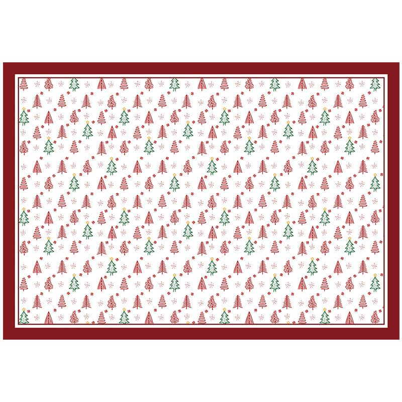 Winter Christmas Tablecloth Waterproof Tablecloth Thickened Rectangular Tablecloth Coffee Table Cloth