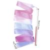 2M Dance Ribbons Rhythmic Girl Art Gymnastics Ballet Streamer Twirling Rod Rainbow Stick Sports Training Ribbon Dancer Wands