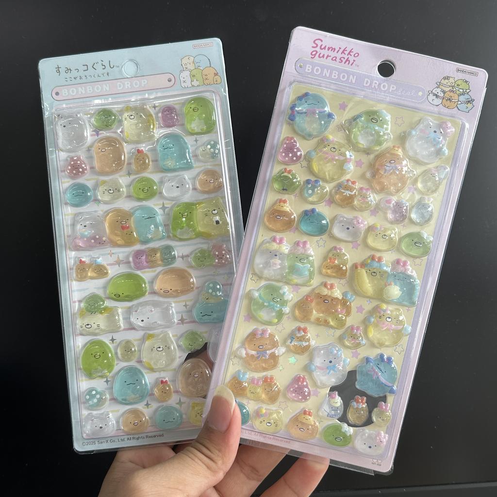 Mini Japanese Style New Cartoon 3D Drop Relief Stickers Scrapbooking Diy Journaling Stationery Diary Decor School Cute Stickers