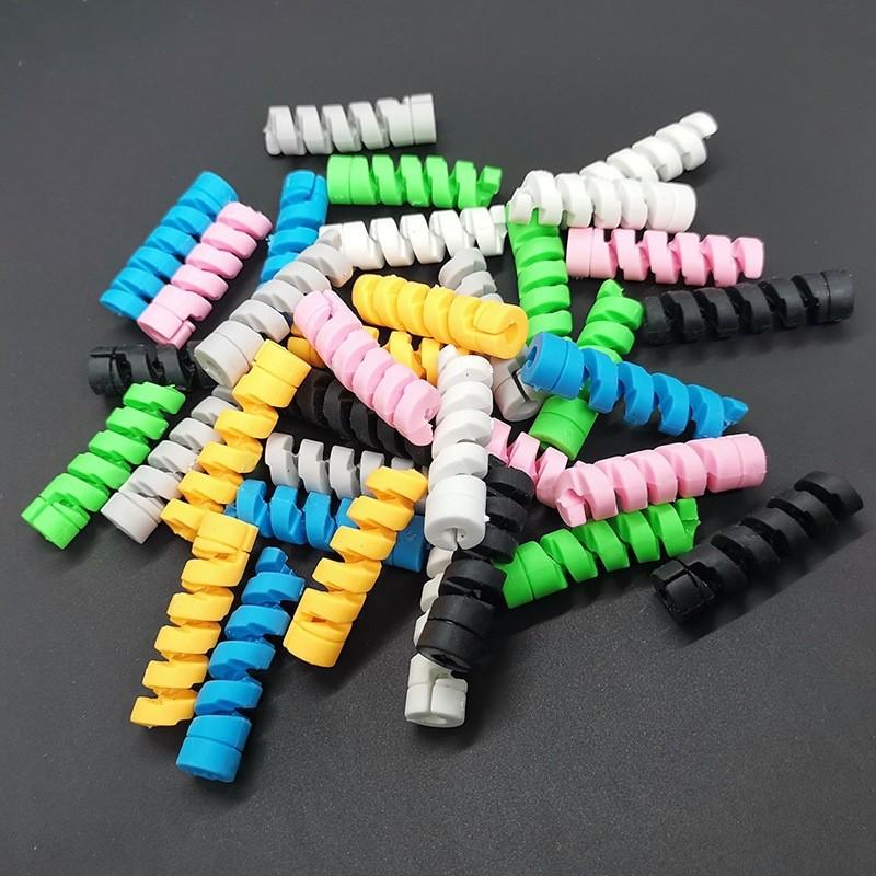 10 szt. Spiralna osłona kabla ładującego do telefonu Osłona oszczędzania kabli