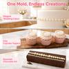 Silicone Cake Border Mold Heat Resistant Chocolate Mold Durable Fondant Mold  Cake Decorating