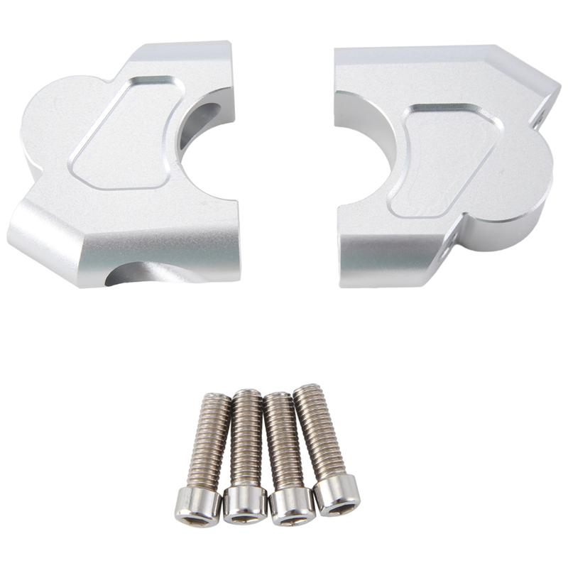 Motorcycle Handlebar Riser For Honda NX400 NX 400 NX500 NX 500 Parts Accessories Handle Bar Lift Mount Silver