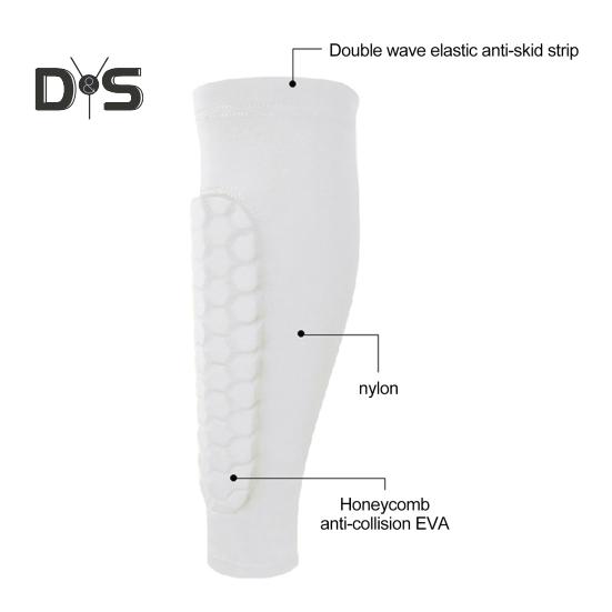 Soccer Shin Guard Sleeves Calf Compression Sleeve with Honeycomb Pads Leg Protection Shin Pad for Kids And Adults Soccer Football Sports
