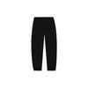 Li-Ning Badfive Logo Print Elastic Waist Cuffed Knit Sports Pants Women Bottoms Black AKLSC14-4