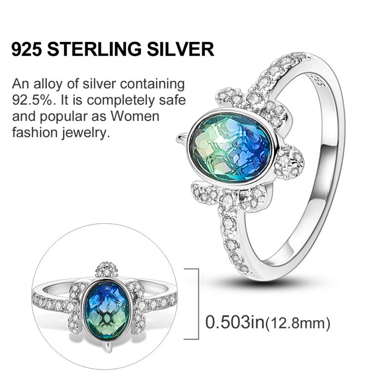 Originální stříbrný prsten 925 Barevné diamanty Zirkony Prsten na prst Pro ženy Šperky Svatební Zásnubní Dárek k narozeninám