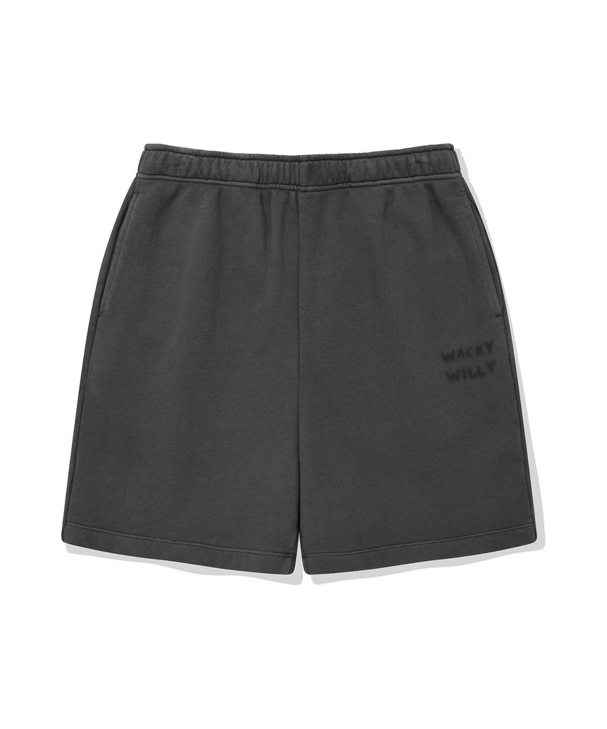 Wacky Willy Women'S Pigment Washed Sweat Shorts Grey