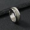 Men's Stainless Steel Sand Cat's Eye Titanium Ring - Creative Color Plated Design