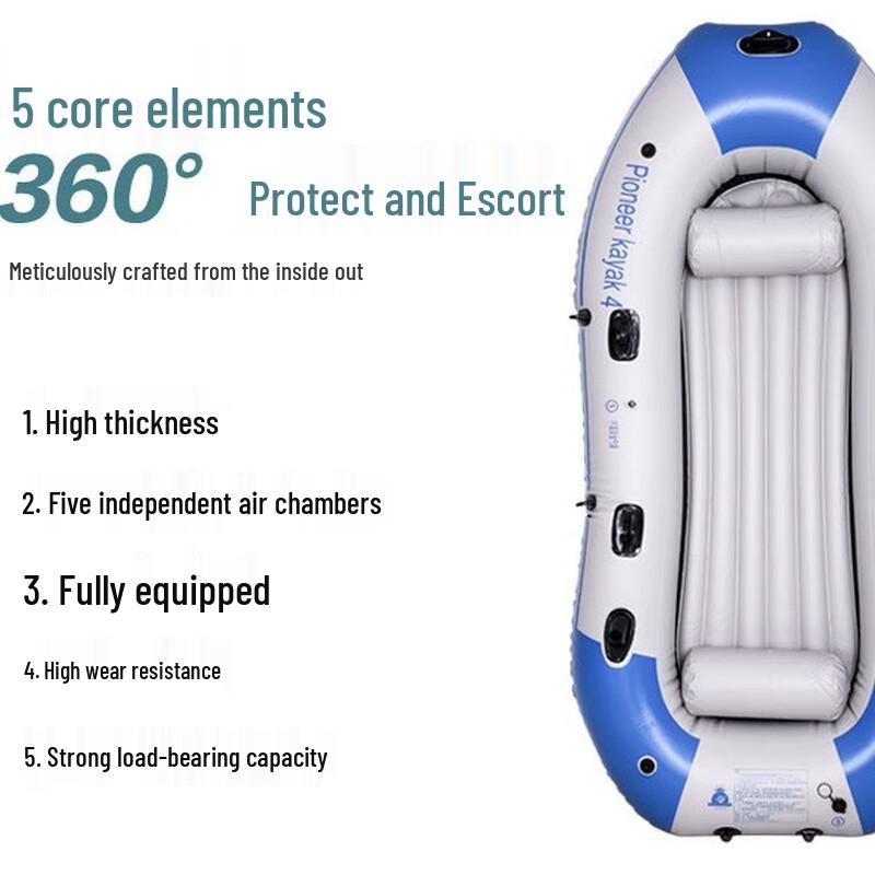 WEZHO Inflatable Fishing & Rescue Boat