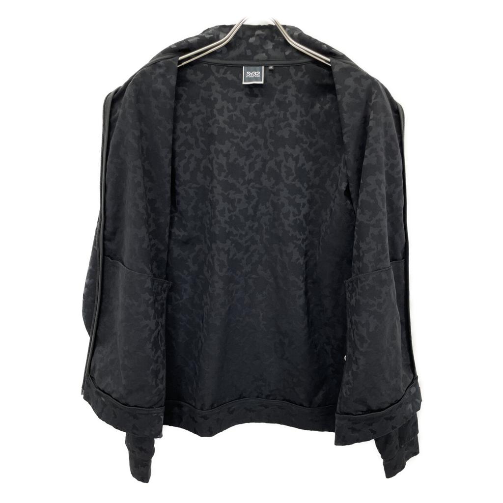 SY32 by SWEET YEARS SYG-24A006ABS Black Stretch Jacquard Camouflage Jacket Jacket XXL blackUsed