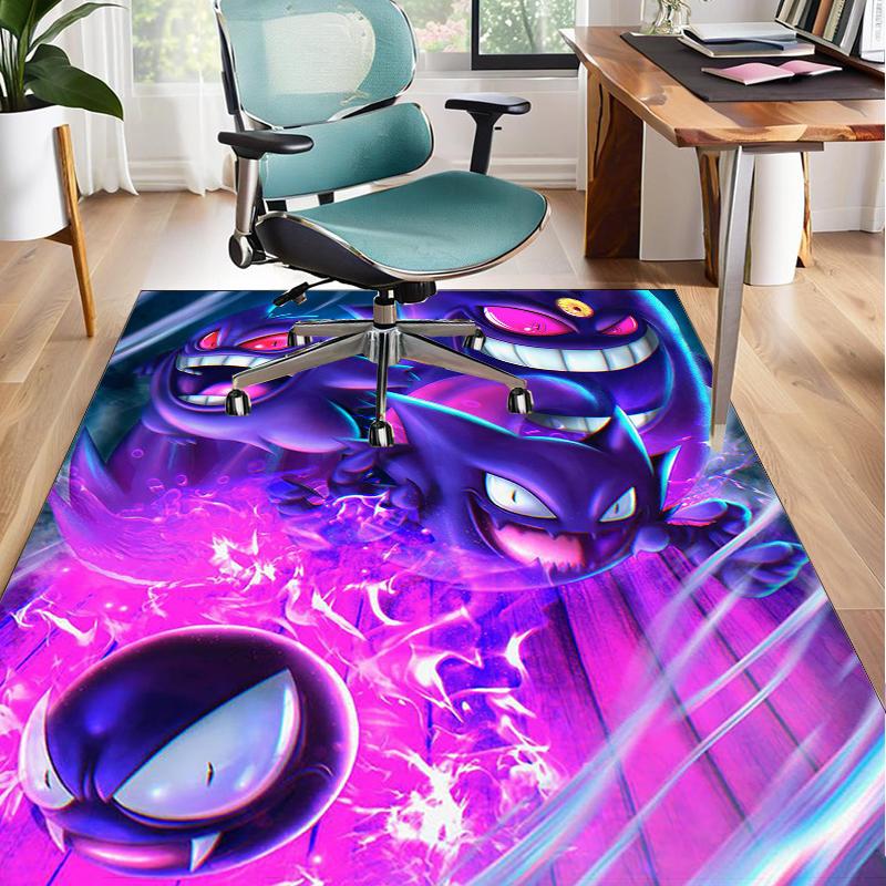 Gen-gar Neon Adventure Office Rug Chair Mat, Game Carpet, Suitable for Front Door, Bedroom, Living Room, Desk, Holiday Gift