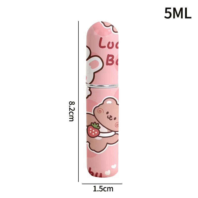 5ml Perfume Atomizer Cartoon Mini Perfume Bottle Portable Liquid Container For Cosmetics Traveling Empty Refillable Spray Bottle