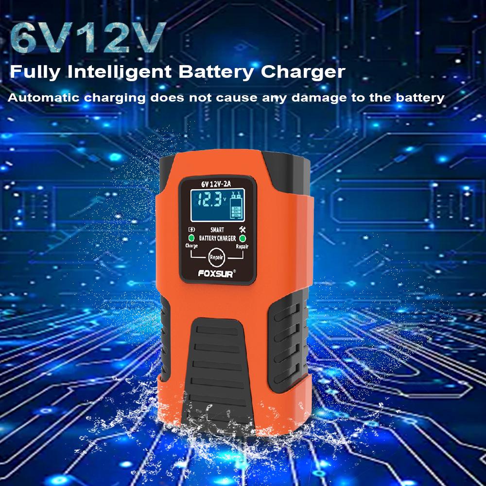 2A Intelligent Battery Charger for 6V/12V Vehicles and Children's Toys